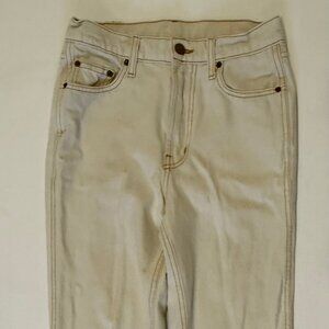 B Sides Louis High Rise Slim in Tile White, size 25